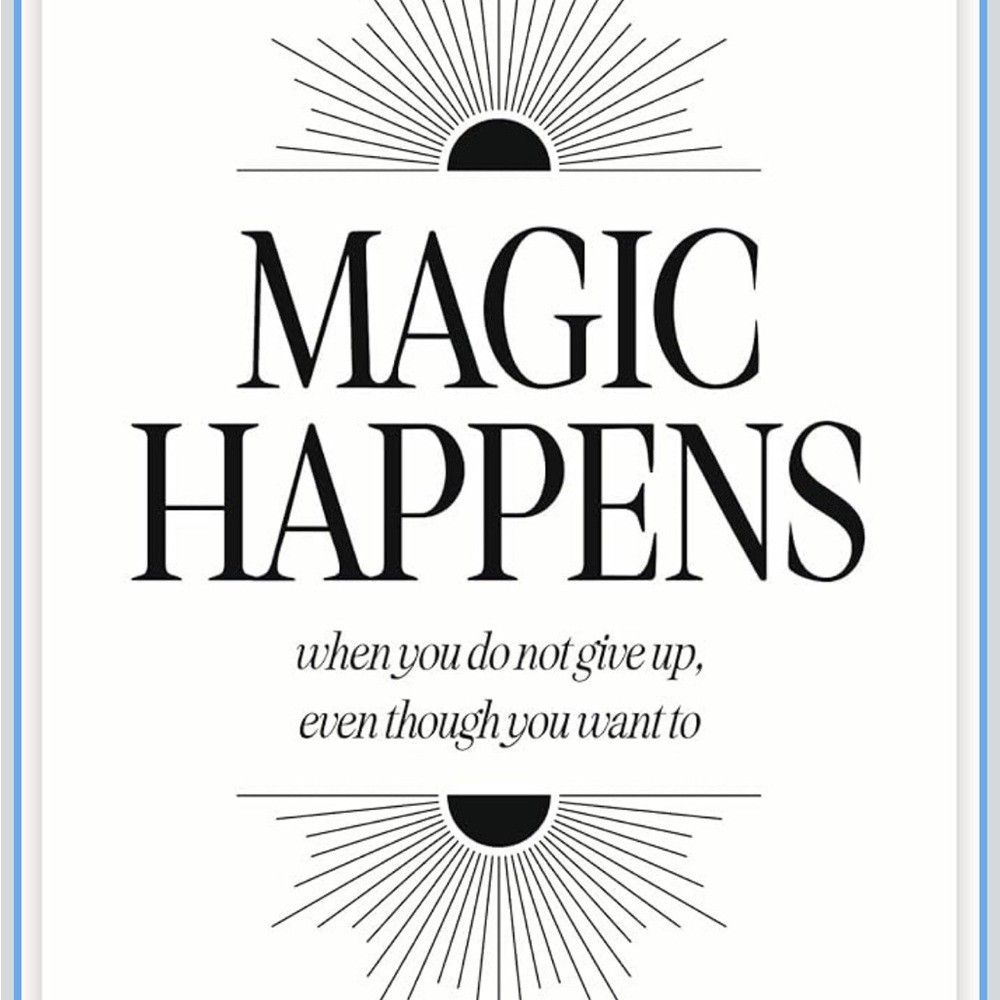 Inspirational Black and White Art Poster